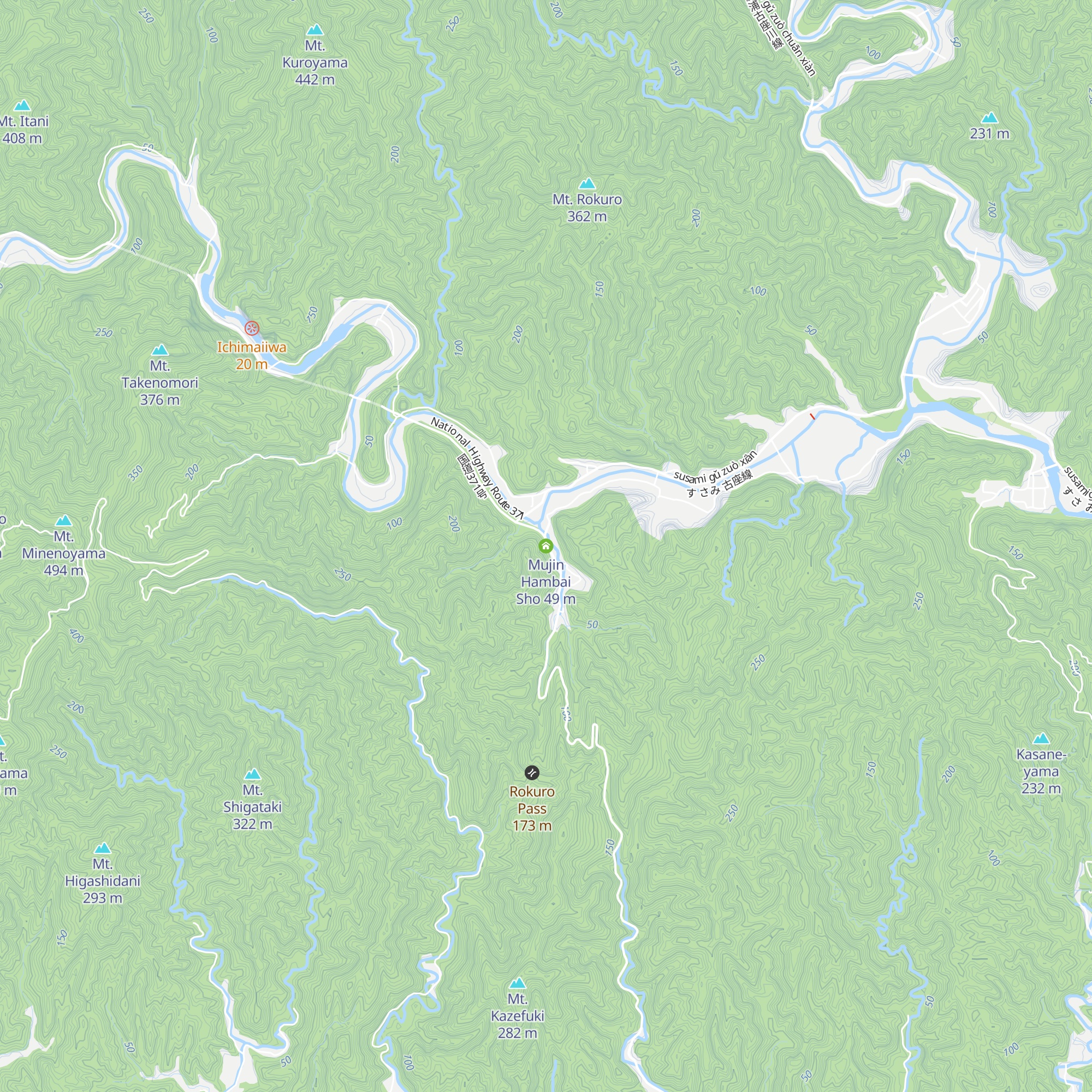 Mujin Hambai Sho map