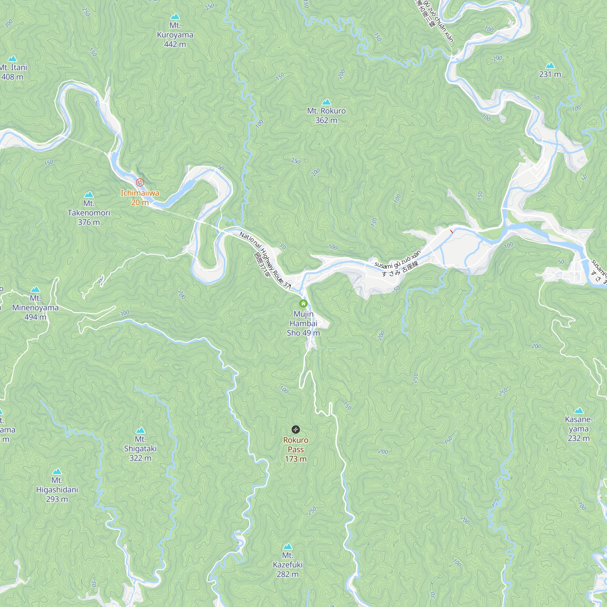 Mujin Hambai Sho map