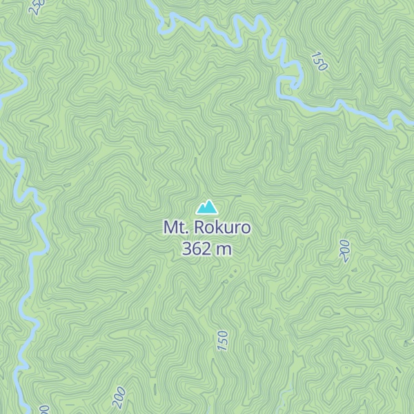 Map of Mt. Rokuro
