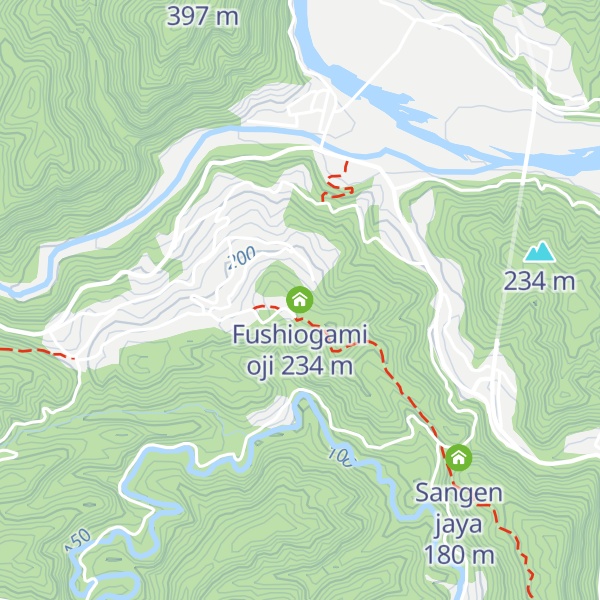 Map of Fushiogami oji