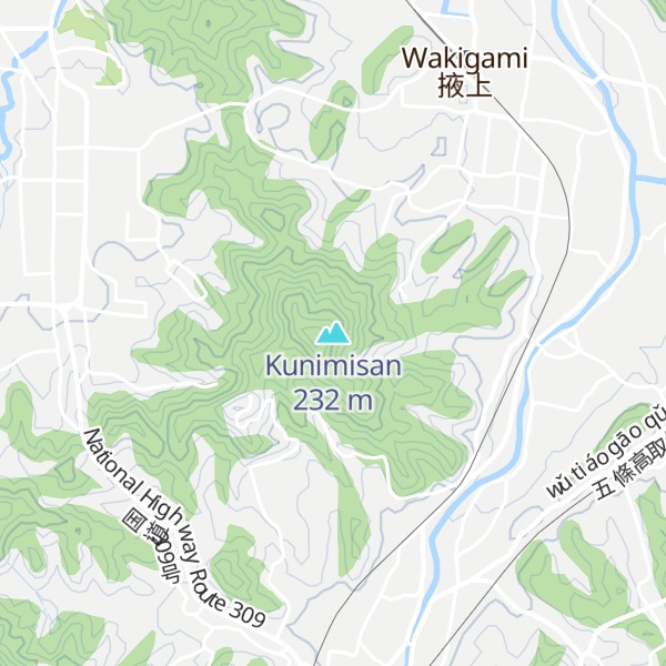 Map of Kunimisan