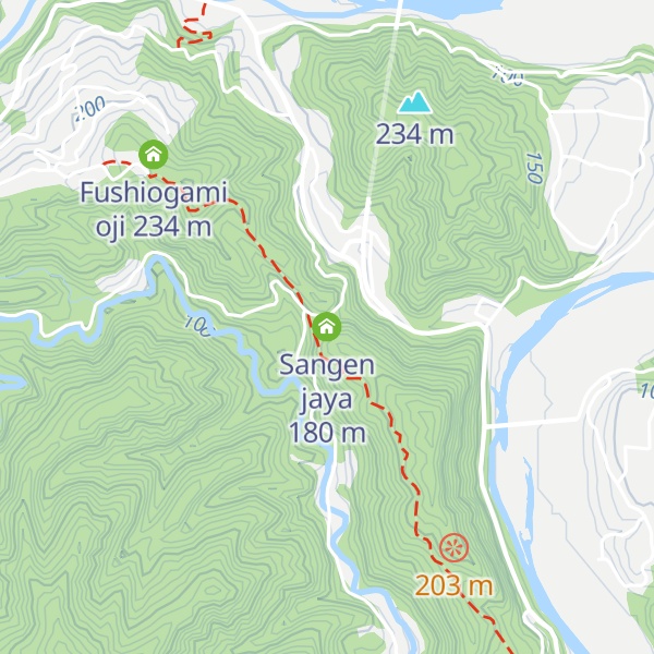 Map of Sangen jaya