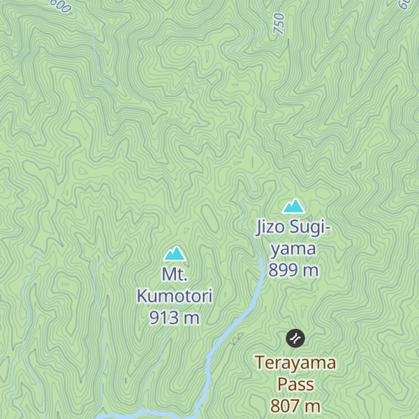 Map of Kumotori North Peak