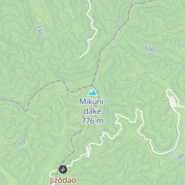 Map of Mikuni-dake