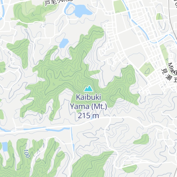Map of Kaibuki Yama (Mt.)