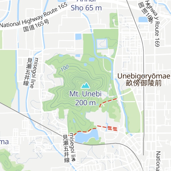 Map of Mt. Unebi