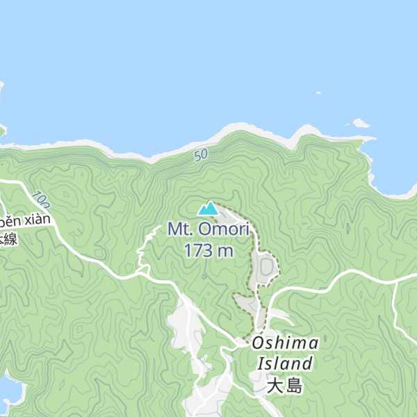 Map of Mt. Omori