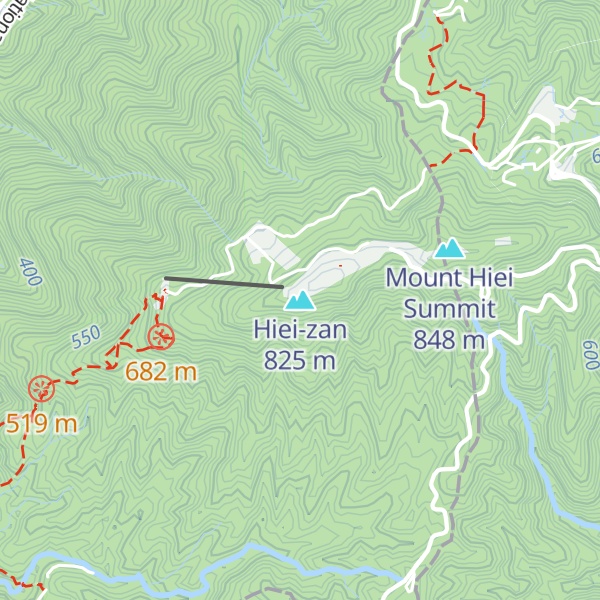 Map of Hiei-zan