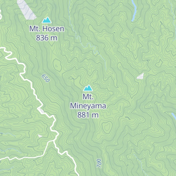 Map of Mt. Mineyama