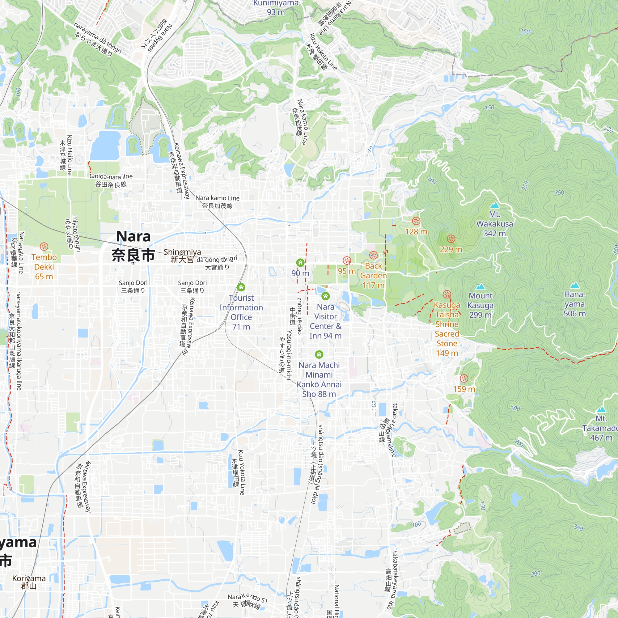 Muryō Kyūkei Supēsu map
