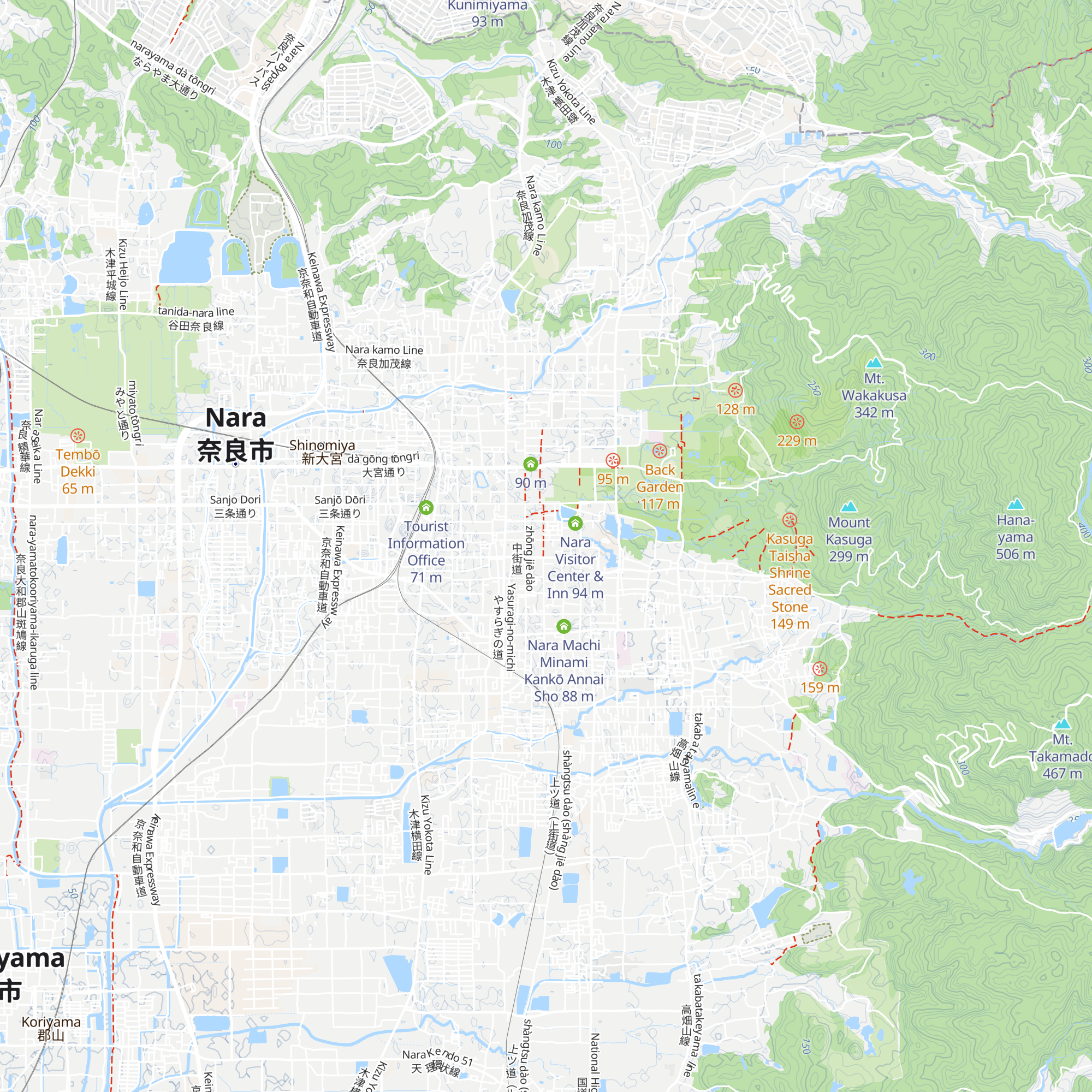 Muryō Kyūkei Supēsu map