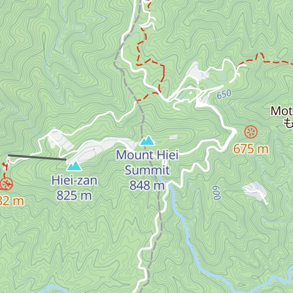 Map of Mt. Hiei