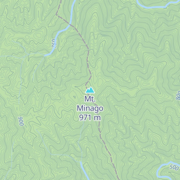 Map of Mt. Minago