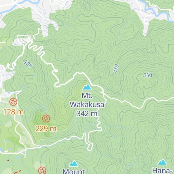Map of Mt. Wakakusa