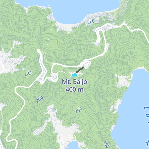 Map of Mt. Baijo
