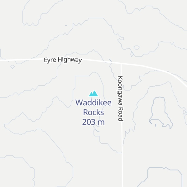 Map of Waddikee Rocks