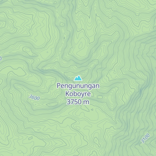 Map of Pengunungan Koboyre
