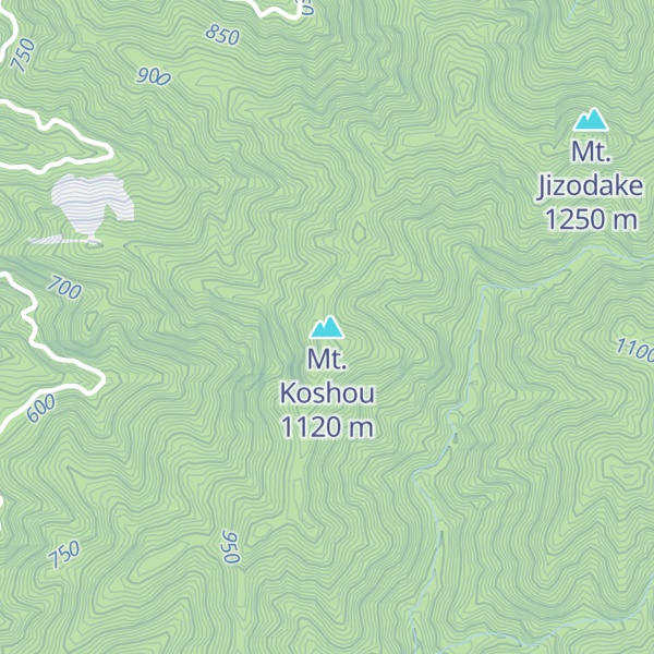 Map of Mt. Koshou