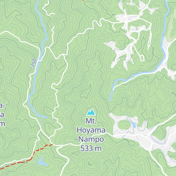 Map of Mt. Hoyama