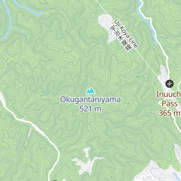 Map of Okugantaniyama