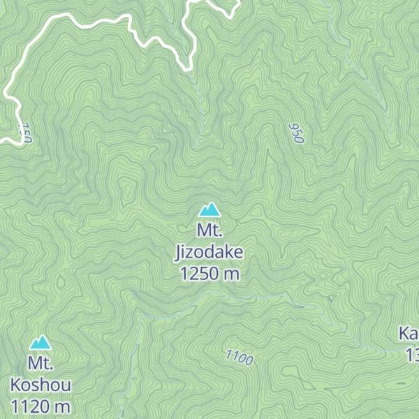 Map of Mt. Jizodake