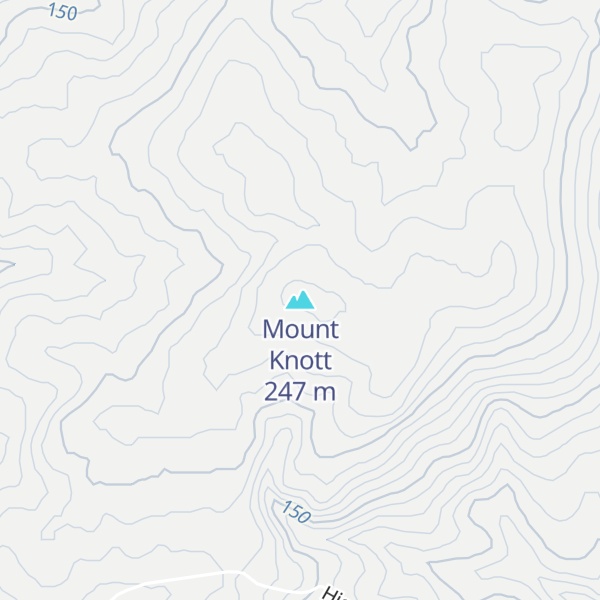 Map of Mount Knott