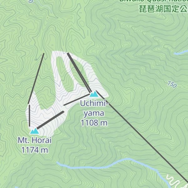 Map of Uchimi-yama