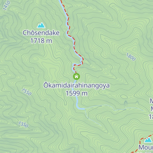 Map of Ōkamidairahinangoya