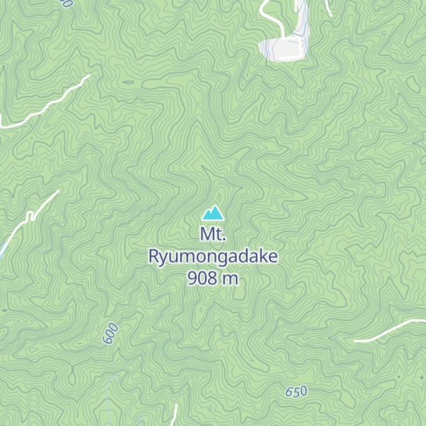 Map of Mt. Ryumongadake