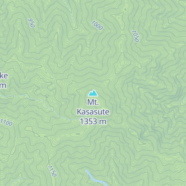 Map of Mt. Kasasute