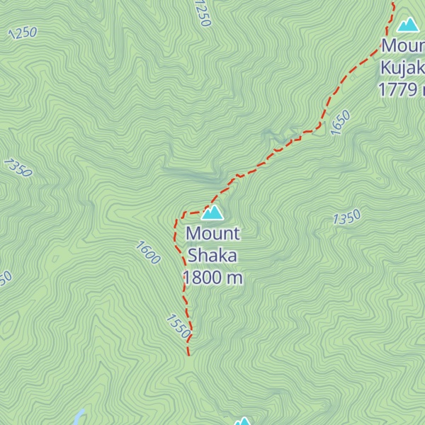 Map of Mount Shaka