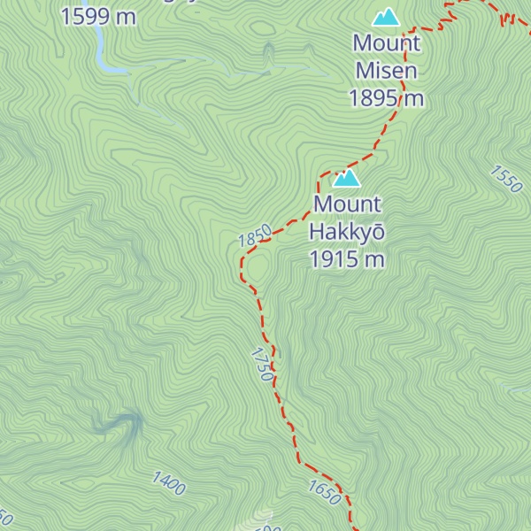 Map of Mount Myojo