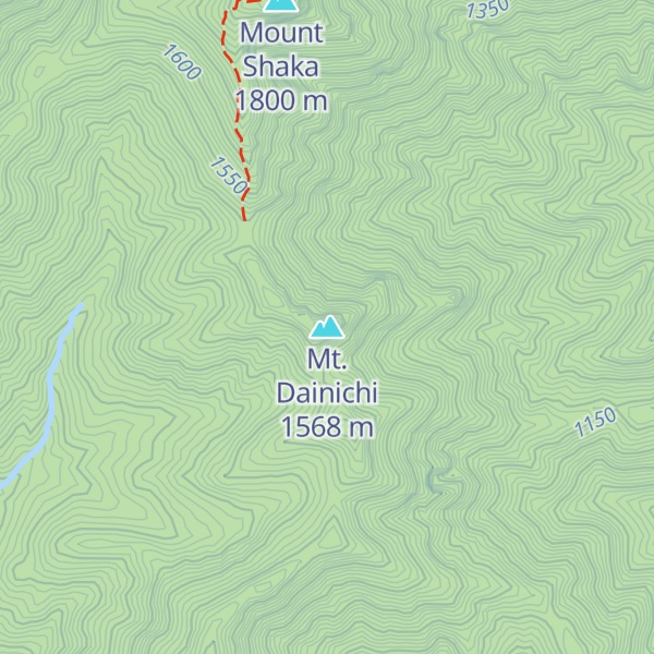 Map of Mt. Dainichi