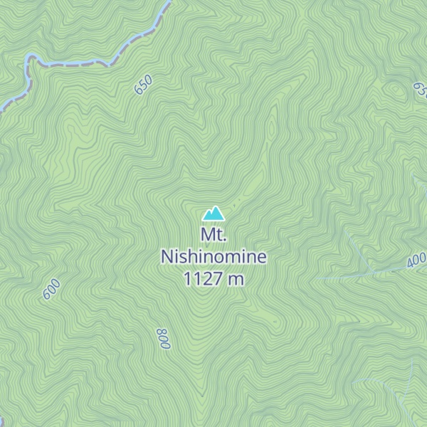 Map of Mt. Nishinomine