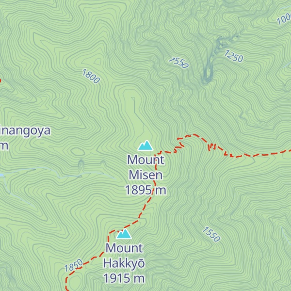 Map of Mount Misen