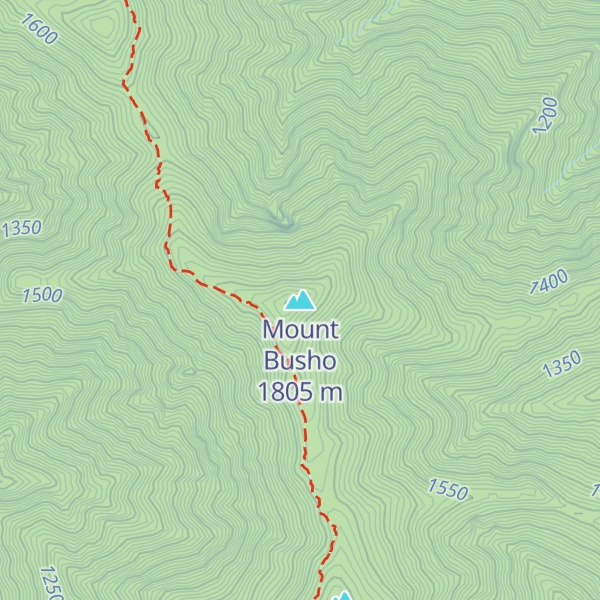 Map of Mount Busho