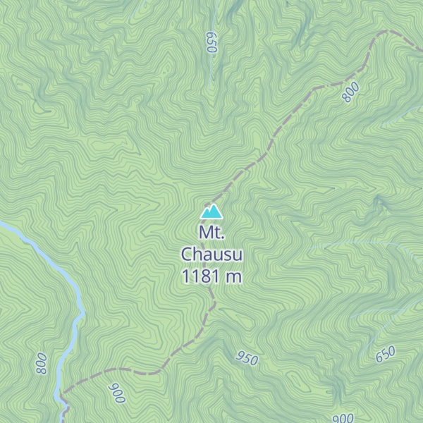 Map of Mt. Chausu