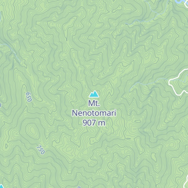 Map of Mt. Nenotomari
