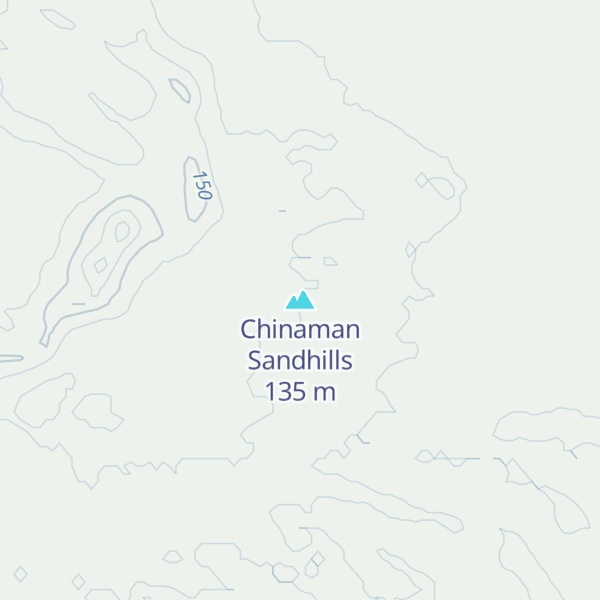 Map of Chinaman Sandhills