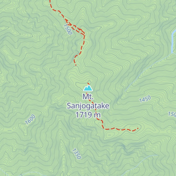 Map of Mt. Sanjogatake