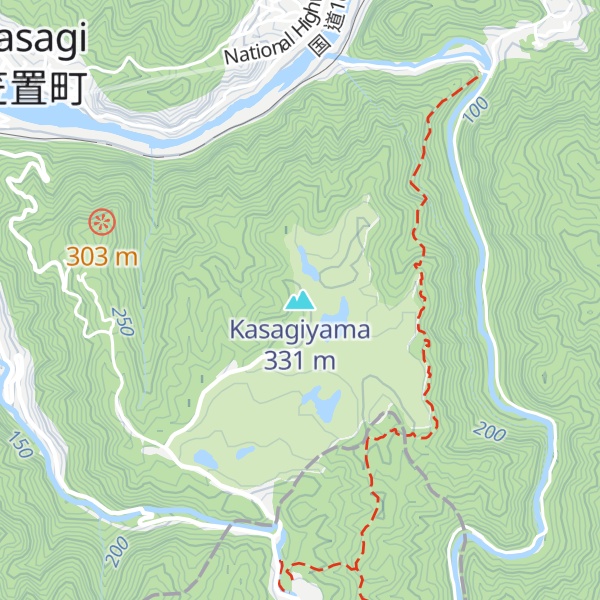 Map of Kasagiyama