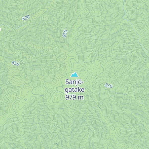 Map of Sanjō-gatake