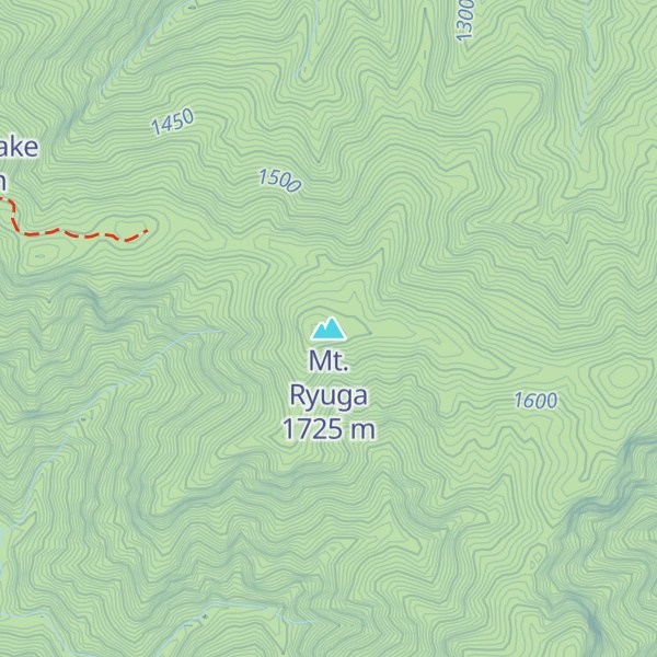 Map of Mt. Ryuga