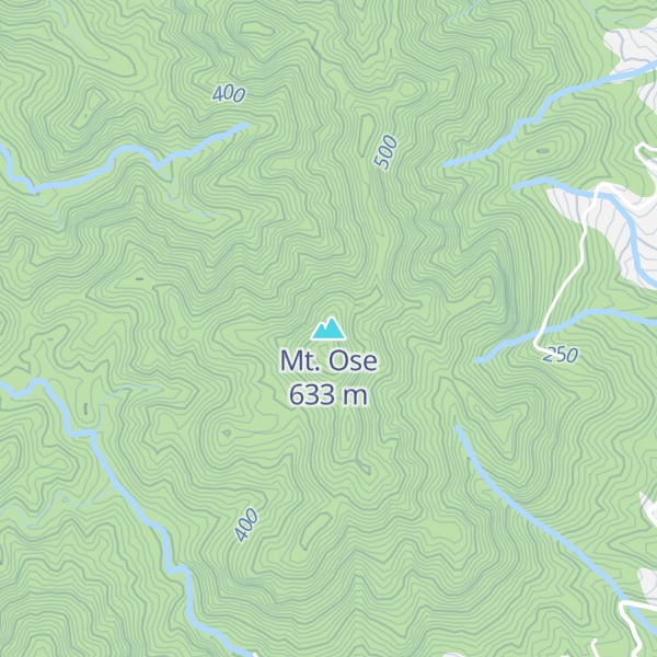 Map of Mt. Ose