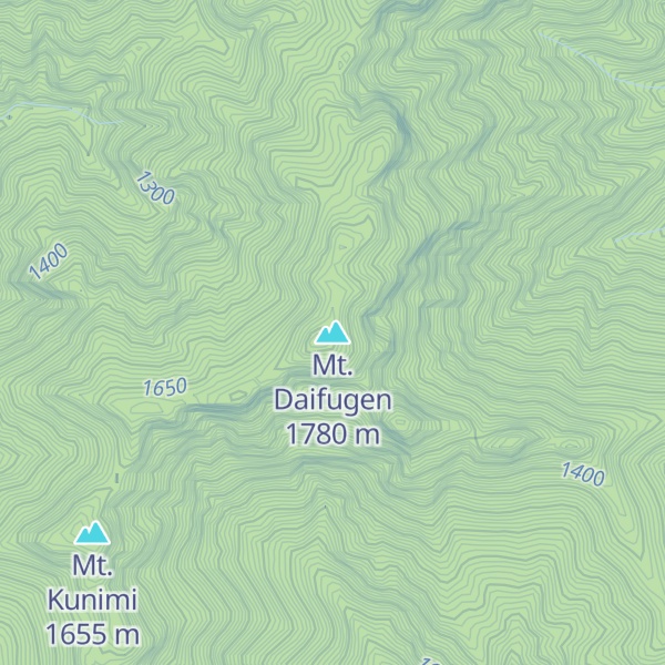 Map of Mt. Daifugen