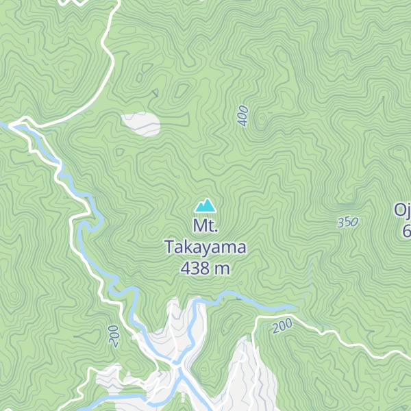 Map of Mt. Takayama
