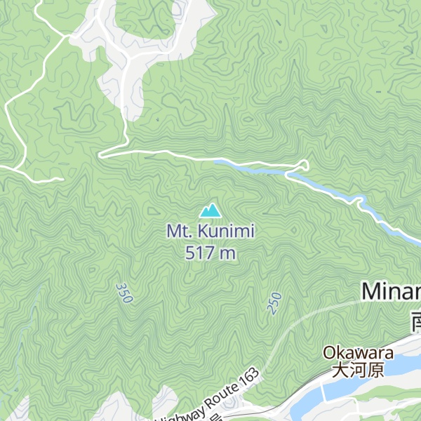 Map of Mt. Kunimi