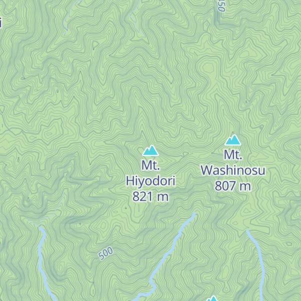 Map of Mt. Hiyodori