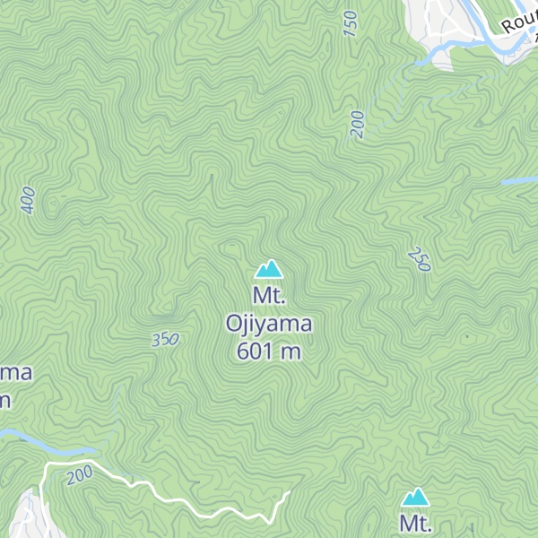 Map of Mt. Ojiyama