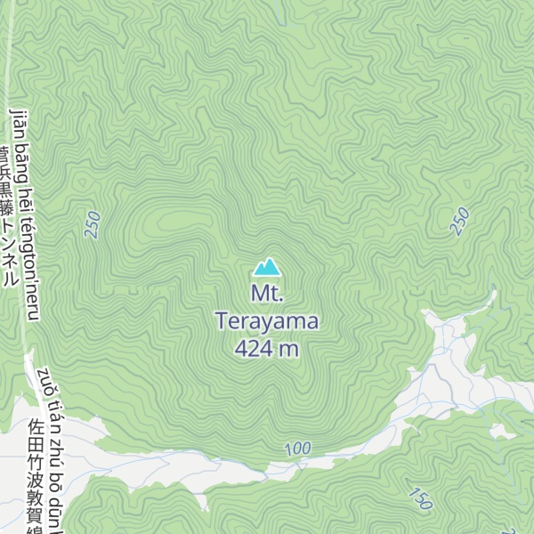 Map of Mt. Terayama